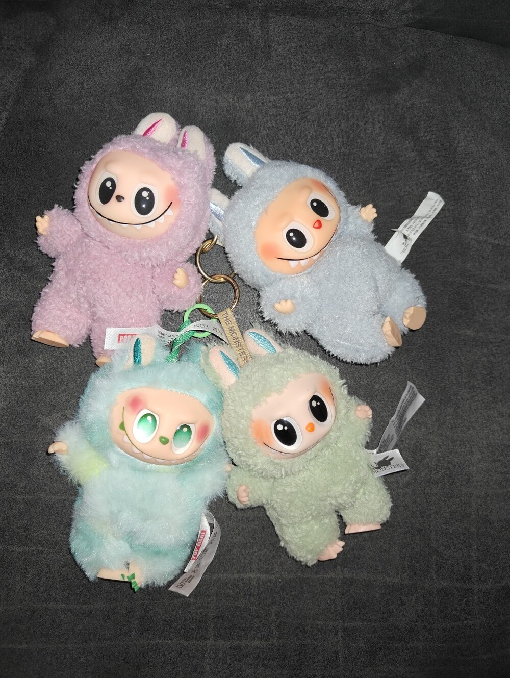 Labubu The Monster Plush Keychain - Set of 4